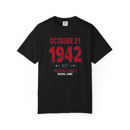 Montreal Hockey – October 31, 1942 – Comfort Colors (Black & White)