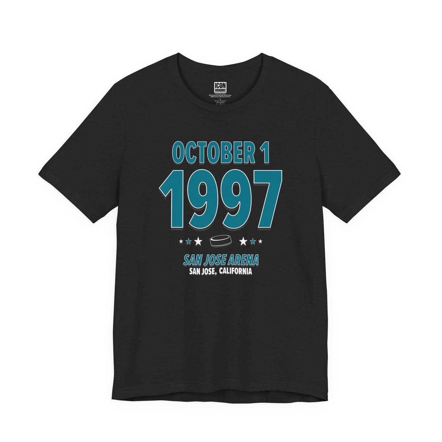 San Jose Hockey – October 1, 1997 – Origin Tee (Black & White)