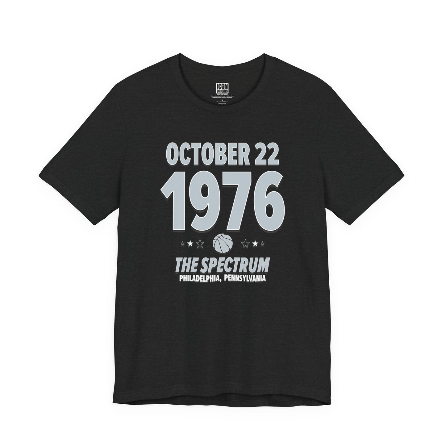 San Antonio Basketball – October 22, 1976 – Origin Tee (Black & White)