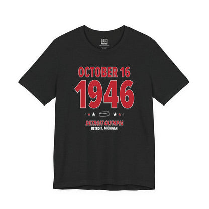 Detroit Hockey – October 16, 1946 – Origin Tee (Black & White)