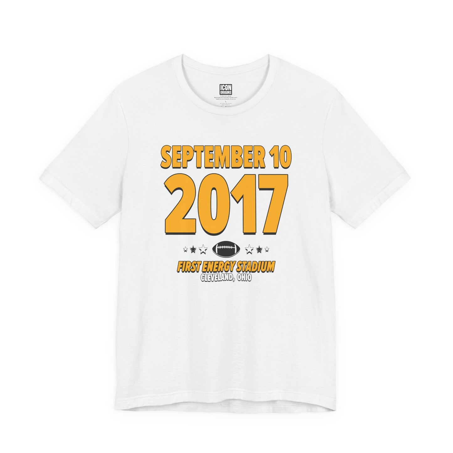 Pittsburgh Football – September 10, 2017 – Origin Tee (Black & White)
