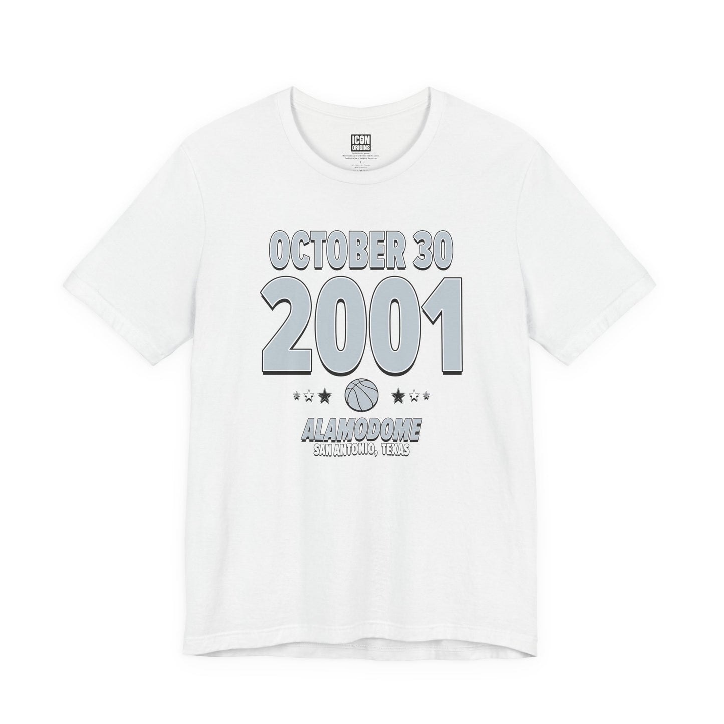 San Antonio Basketball – October 30, 2001 – Origin Tee (Black & White)