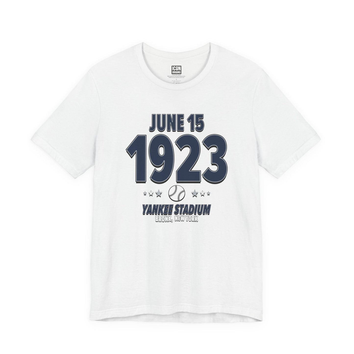 New York Baseball – June 15, 1923 – Origin Tee (Black & White)