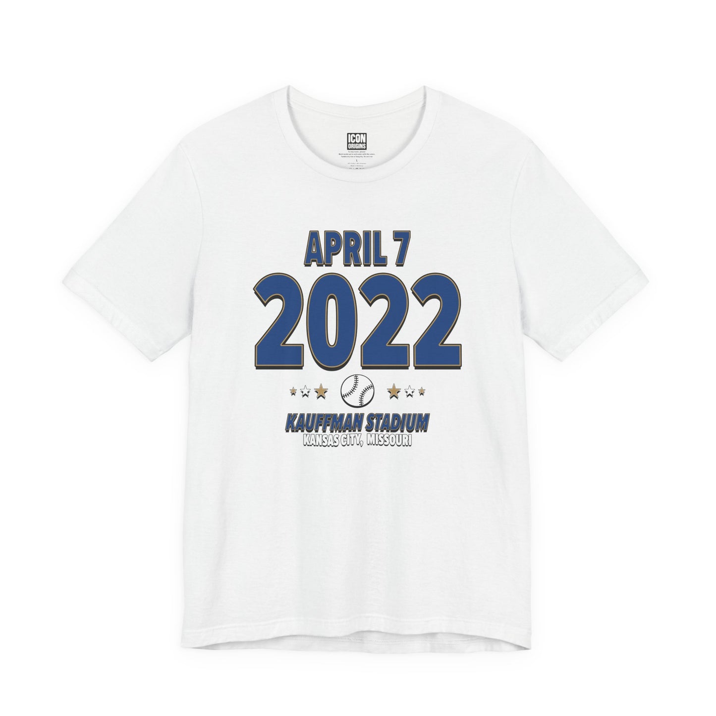 Kansas City Baseball – April 7, 2022 – Origin Tee (Black & White)