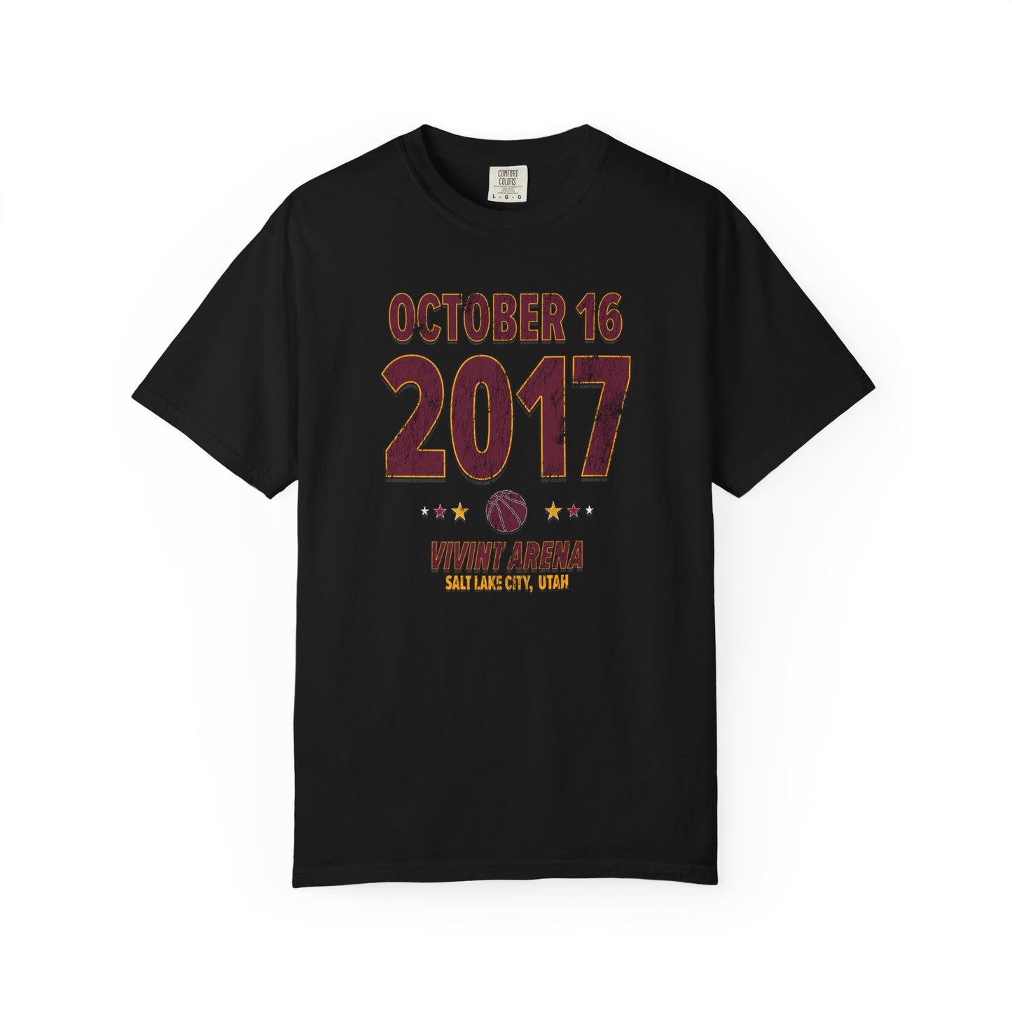 Cleveland Basketball – October 16, 2017 – Comfort Colors (Black & White)