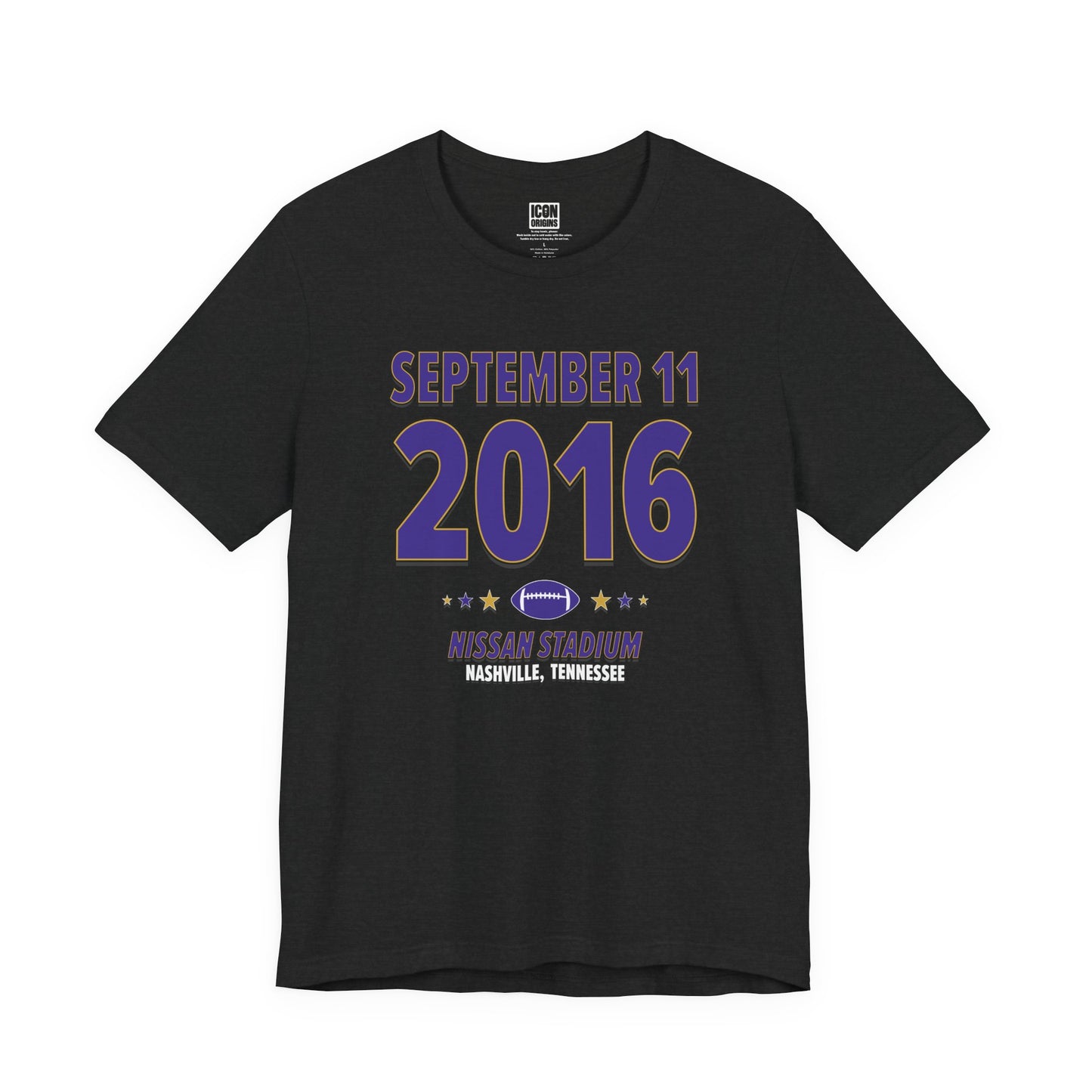 Baltimore Football – September 11, 2016 – Origin Tee (Black & White)