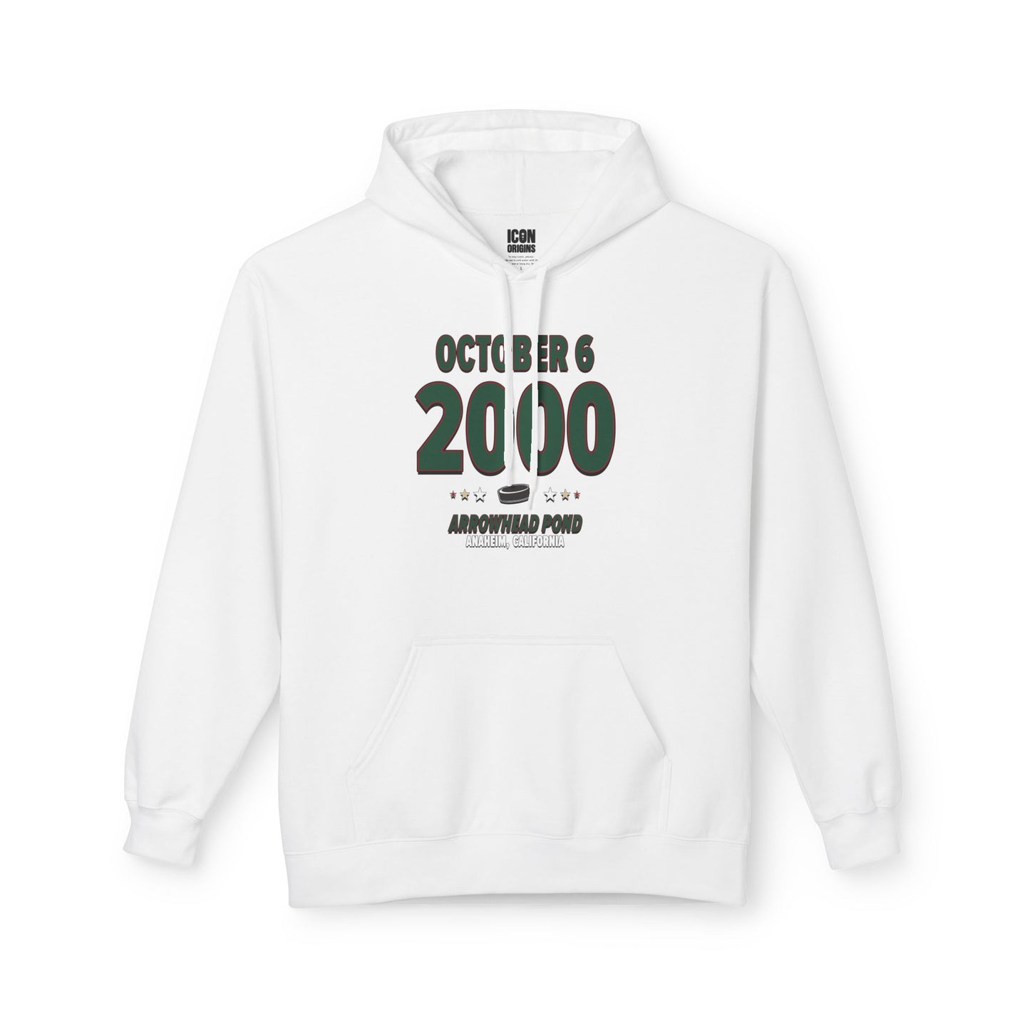 Minnesota Hockey – October 6, 2000 – Hoodie (Black & White)