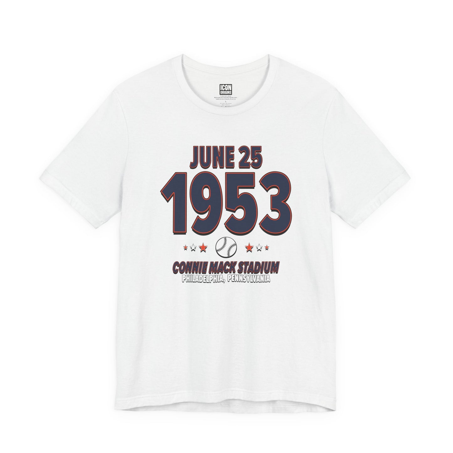 Detroit Baseball – June 25, 1953 – Origin Tee (Black & White)