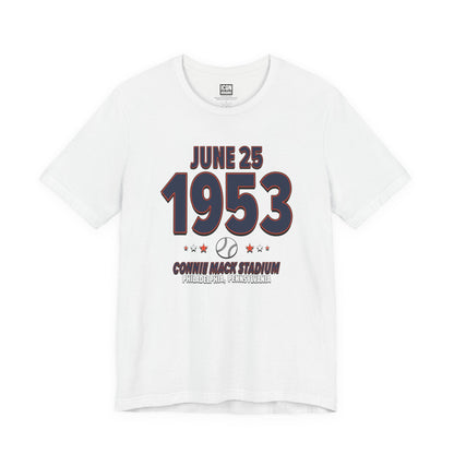 Detroit Baseball – June 25, 1953 – Origin Tee (Black & White)