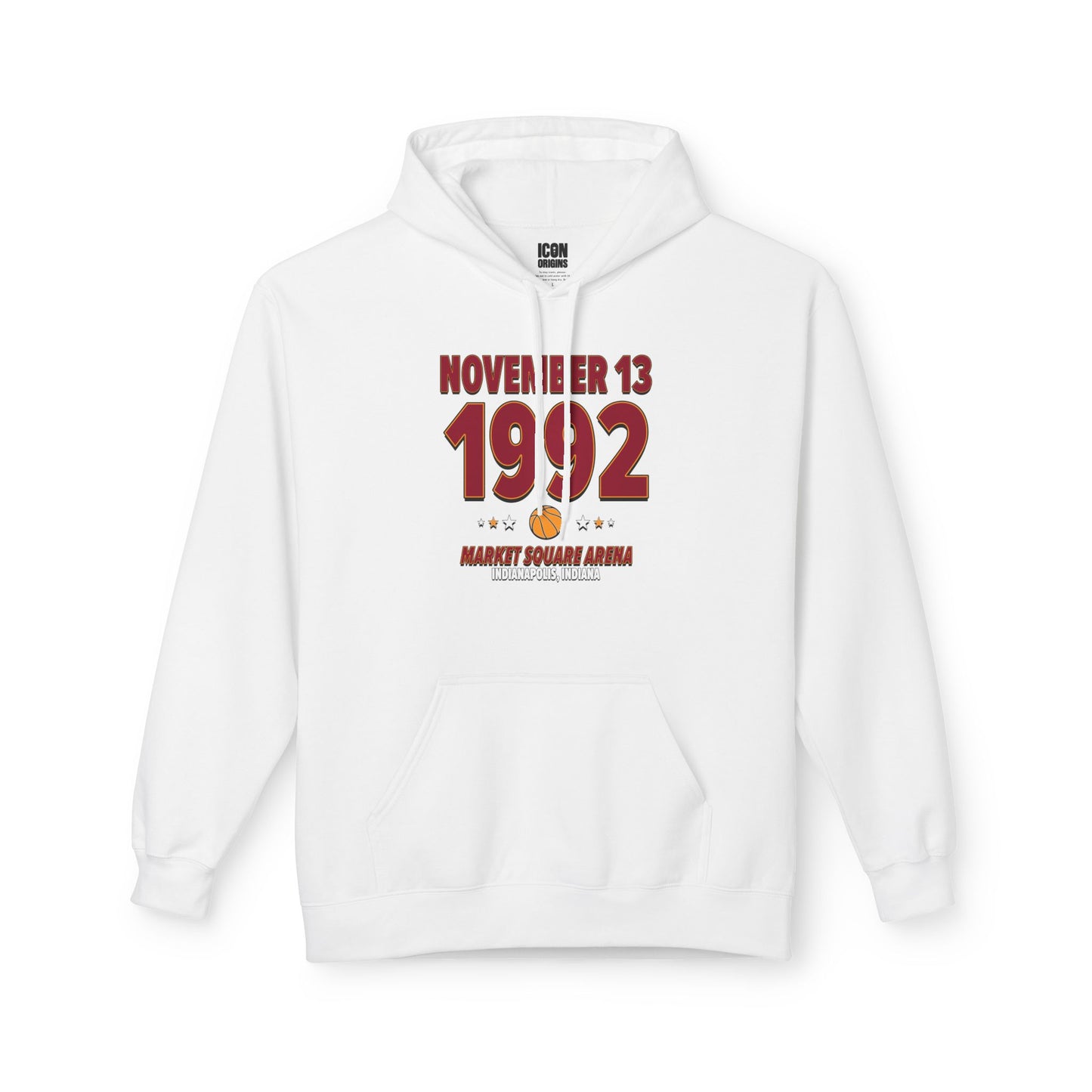 Miami Basketball – November 13, 1992 – Hoodie (Black & White)