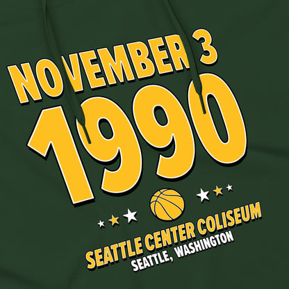 Seattle Basketball – November 3, 1990 – Hoodie