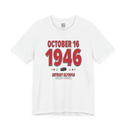 Detroit Hockey – October 16, 1946 – Origin Tee (Black & White)