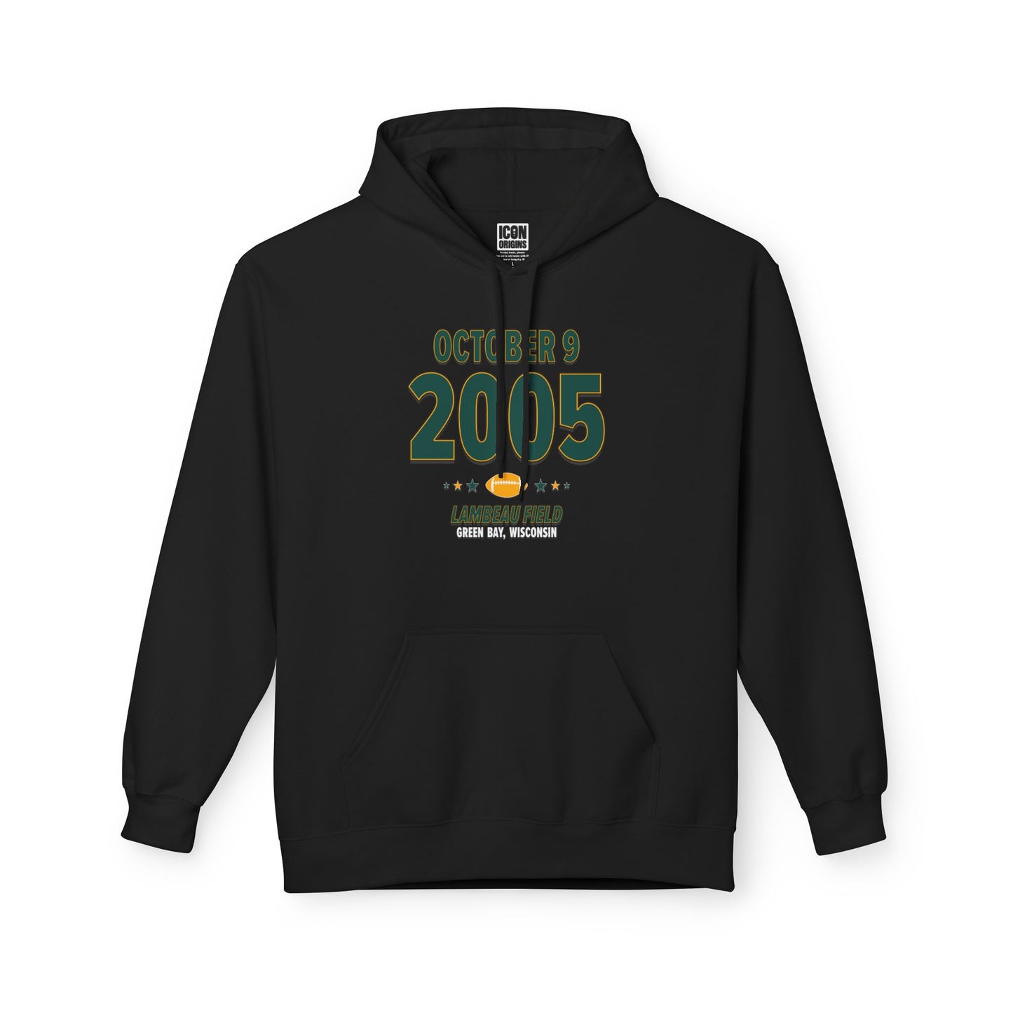 Green Bay Football – October 9, 2005 – Hoodie (Black & White)
