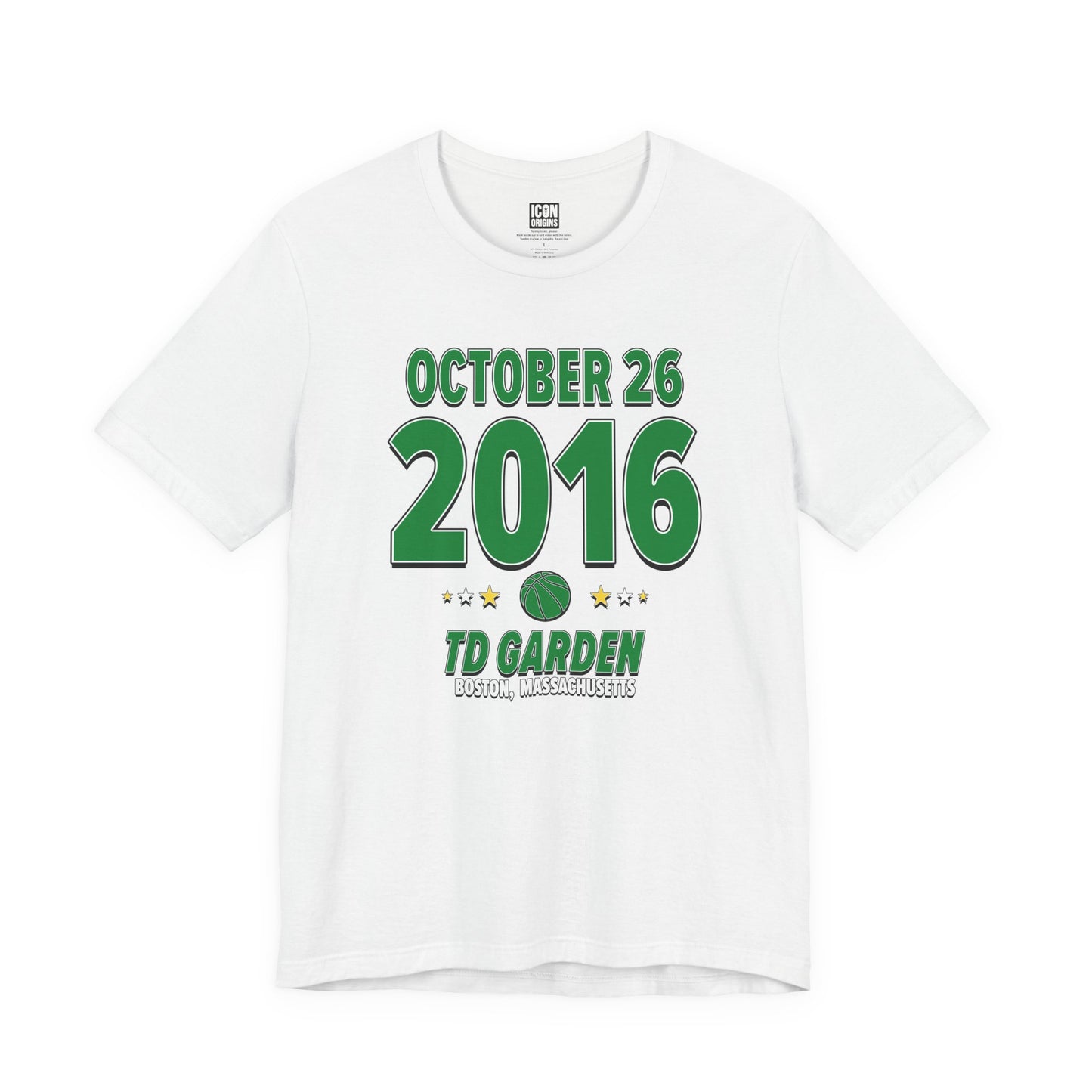 Boston Basketball – October 26, 2016 – Origin Tee (Black & White)