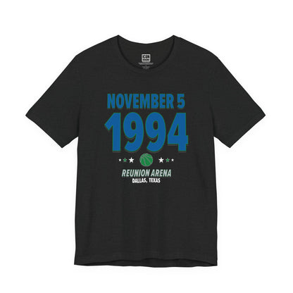 Dallas Basketball – November 5, 1994 – Origin Tee (Black & White)