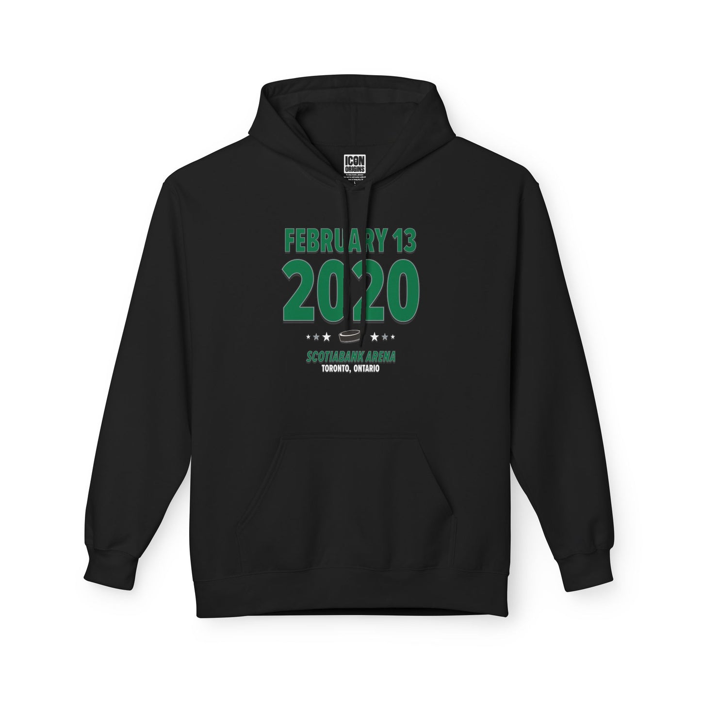 Dallas Hockey – February 13, 2020 – Hoodie (Black & White)