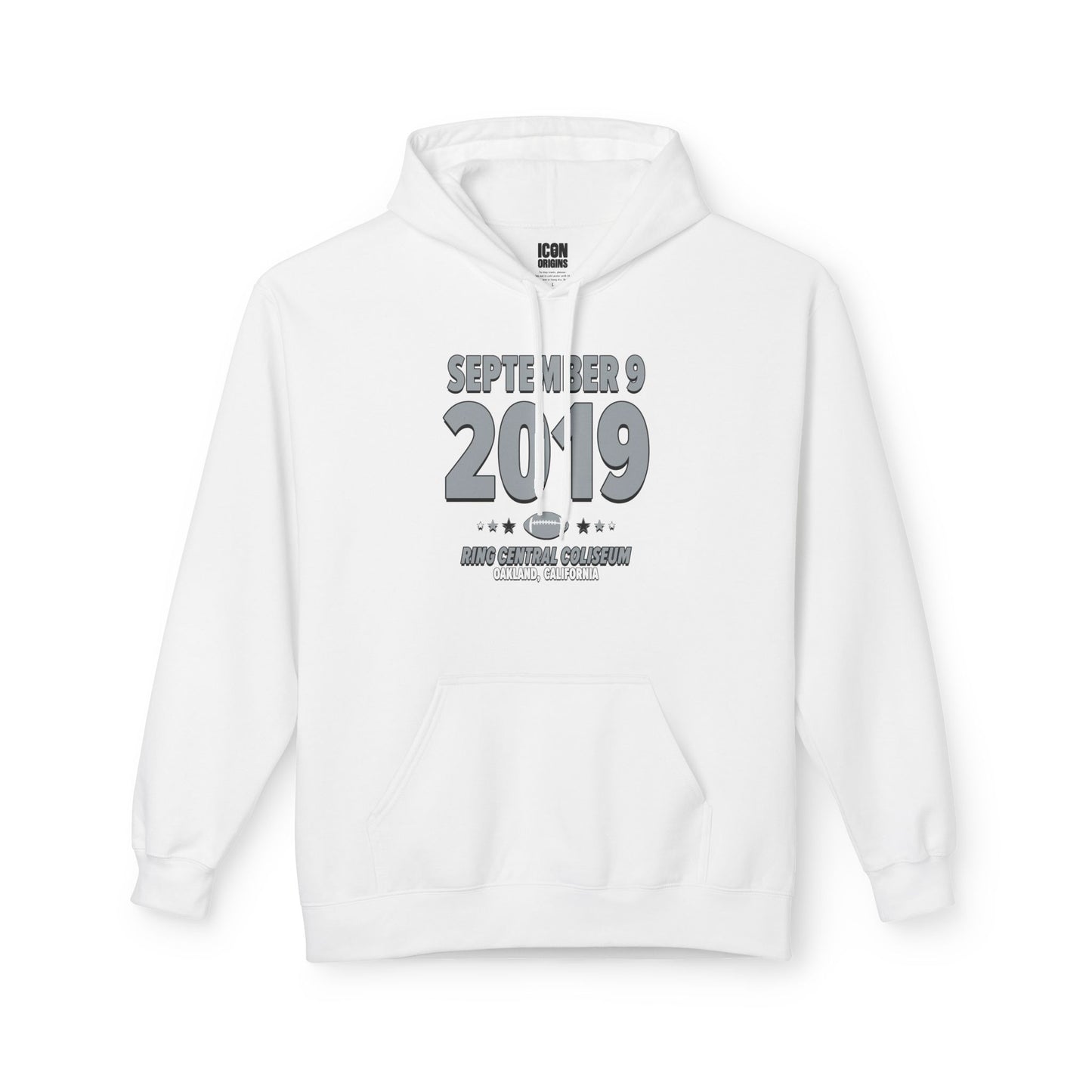 Las Vegas Football – September 9, 2019 – Hoodie (Black & White)