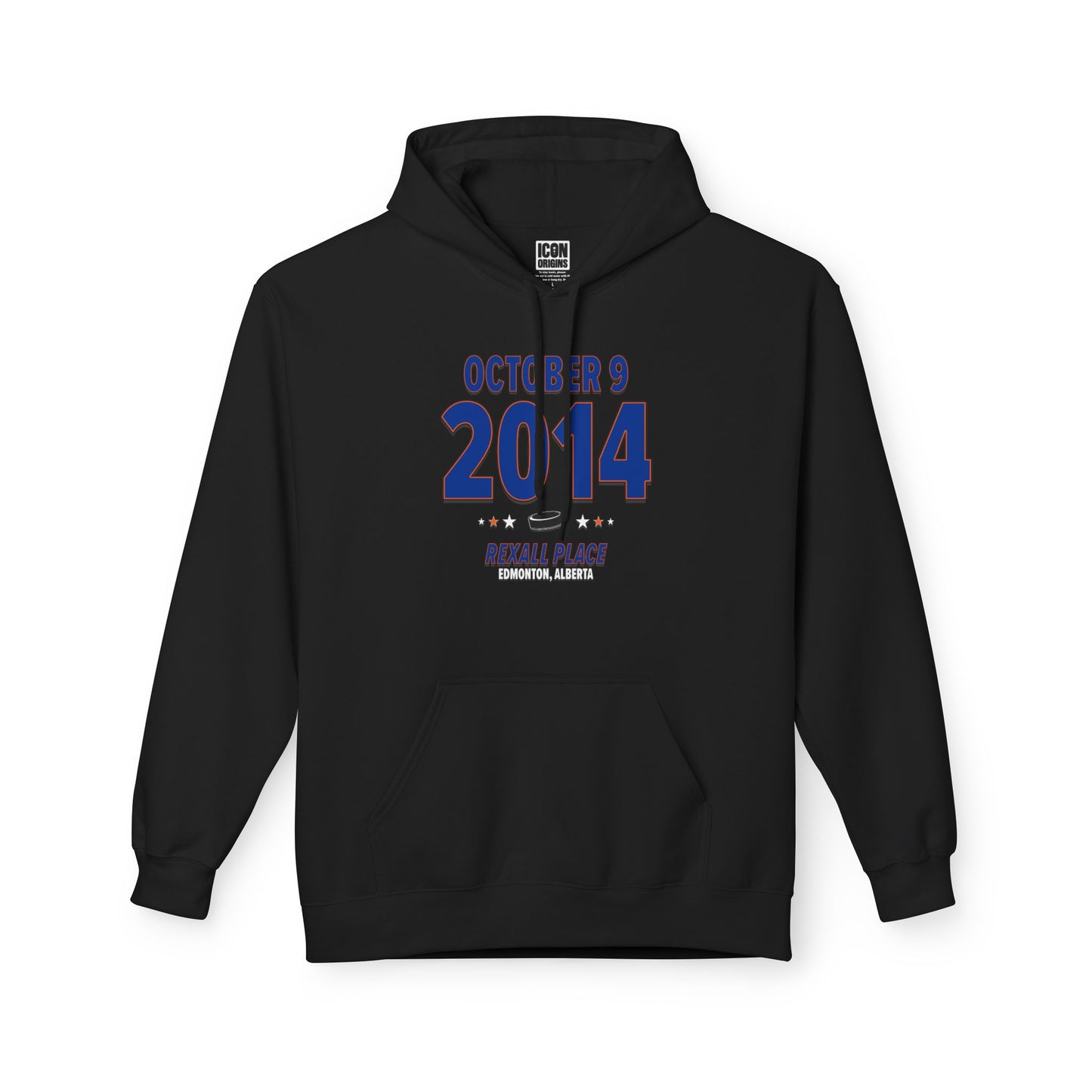 Edmonton Hockey – October 9, 2014 – Hoodie (Black & White)