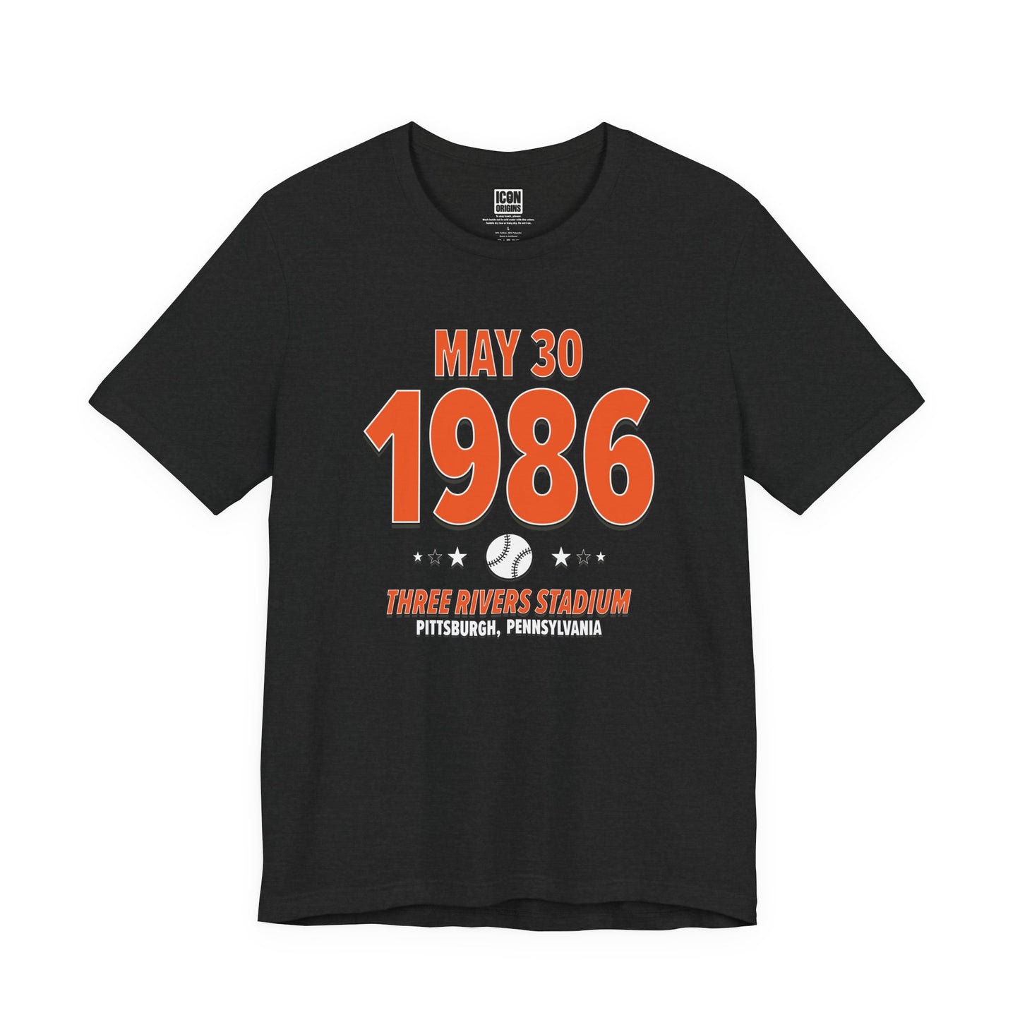 San Francisco Baseball – May 30, 1986 – Origin Tee (Black & White)