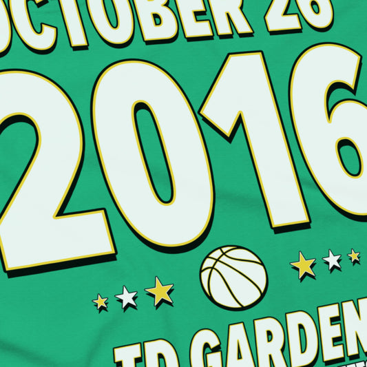 Boston Basketball – October 26, 2016 – Origin Tee