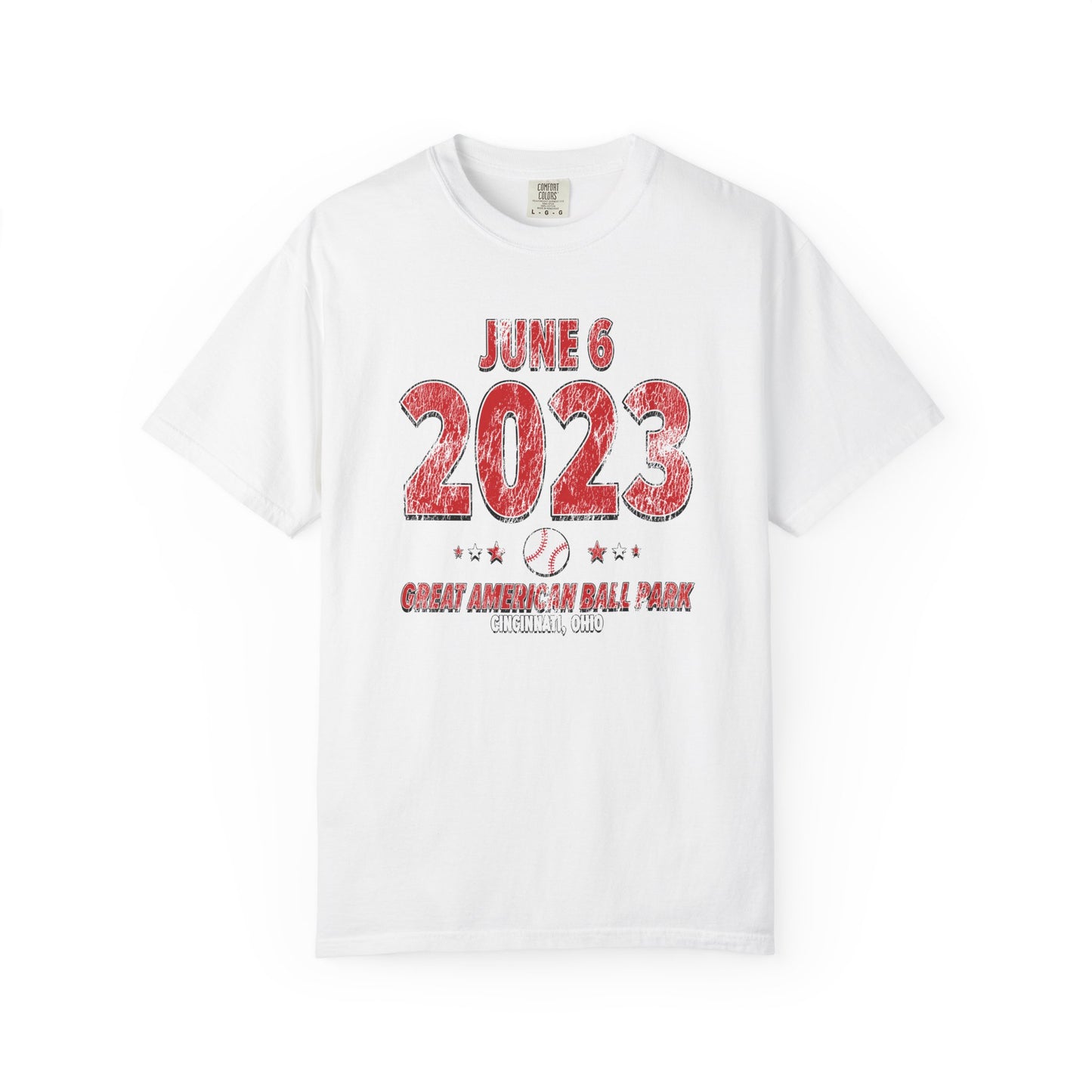 Cincinnati Baseball – June 6, 2023 – Comfort Colors (Black & White)