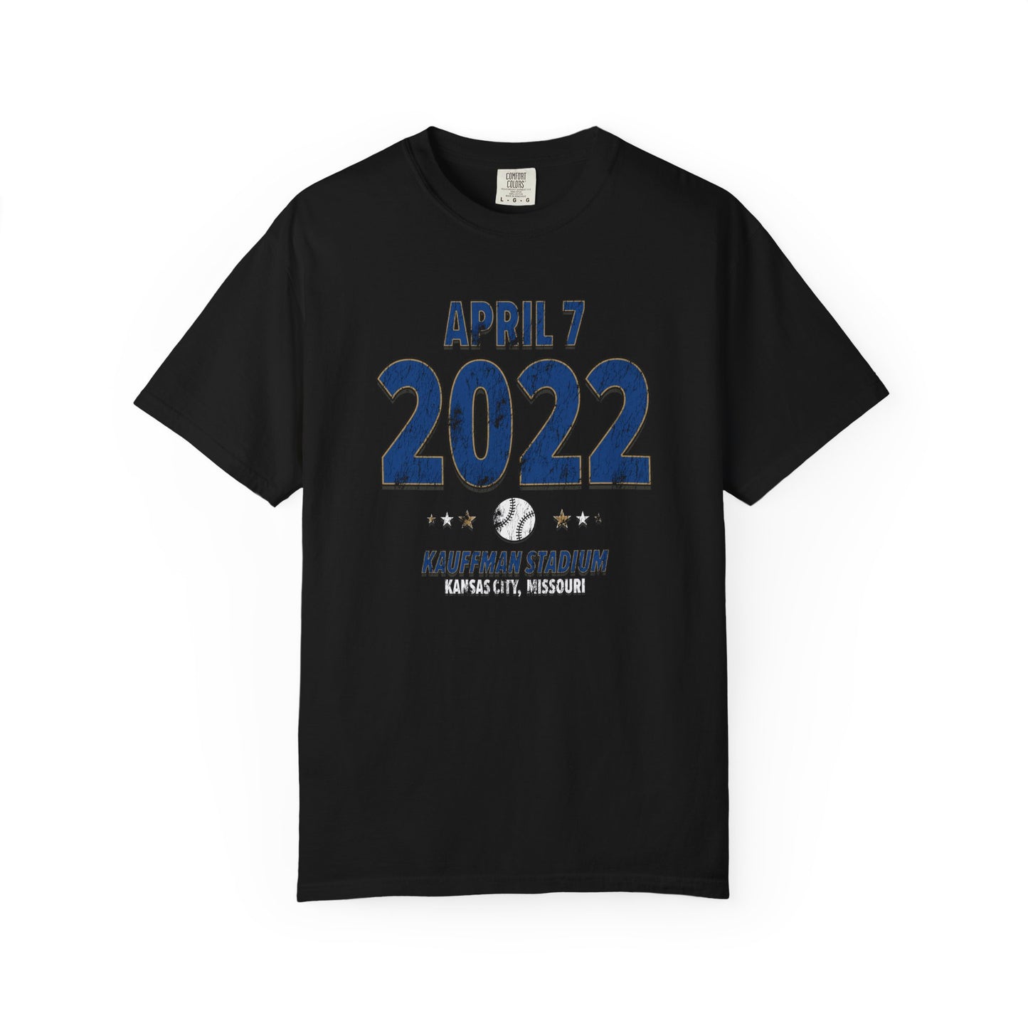 Kansas City Baseball – April 7, 2022 – Comfort Colors (Black & White)