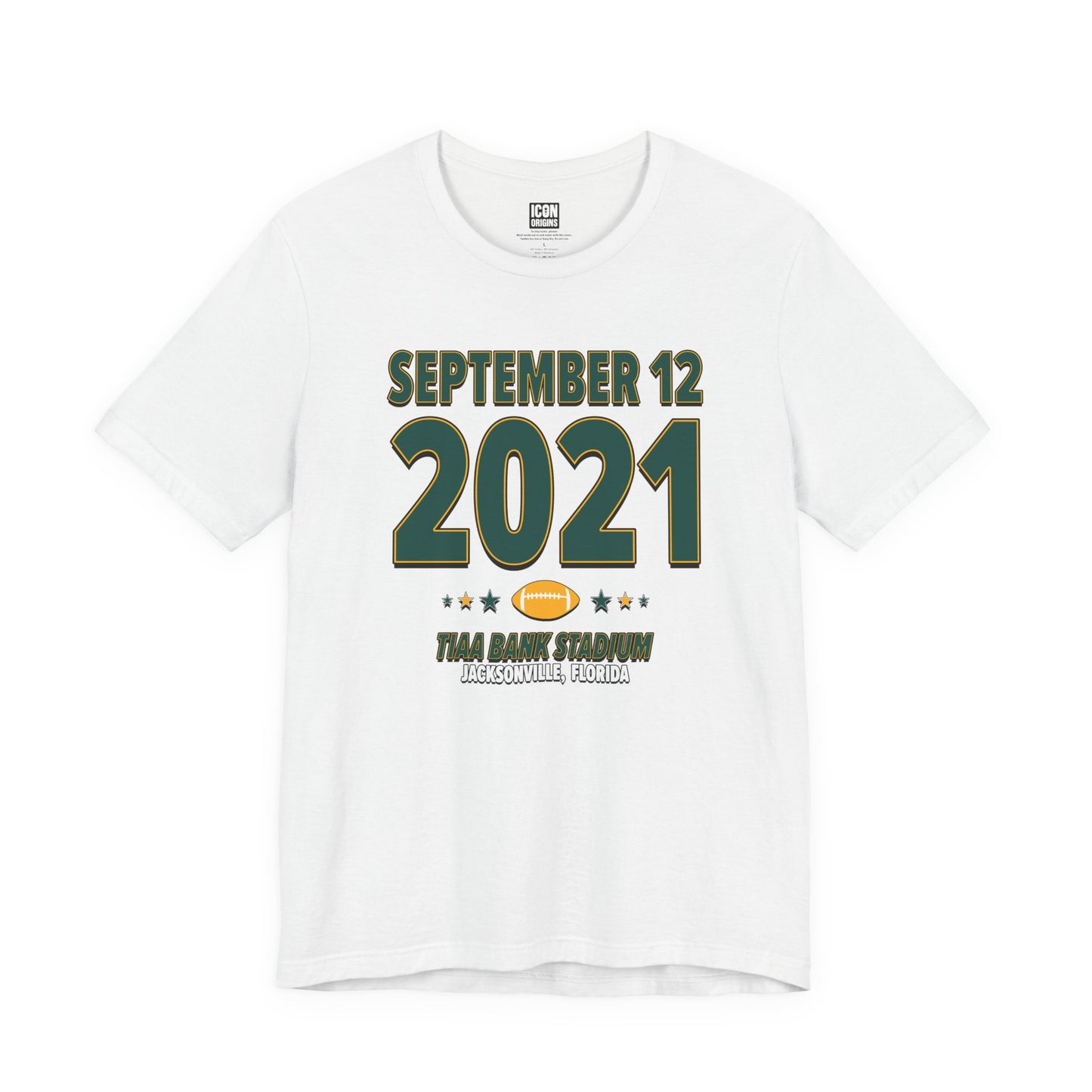 Green Bay Football – September 12, 2021 – Origin Tee (Black & White)