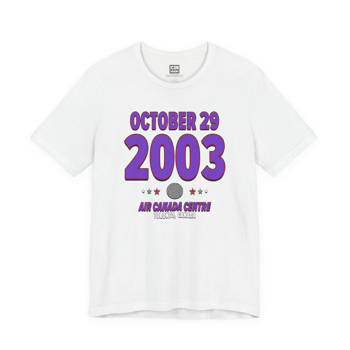 Toronto Basketball – October 29, 2003 – Origin Tee (Black & White)