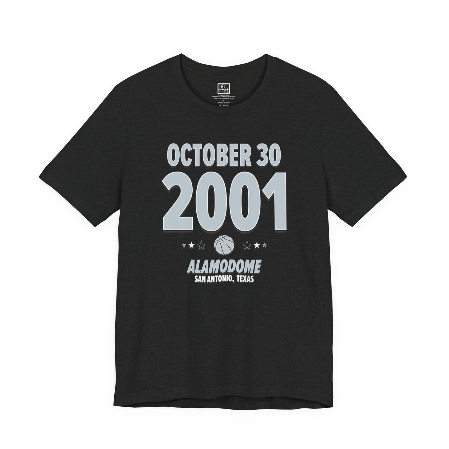 San Antonio Basketball – October 30, 2001 – Origin Tee (Black & White)