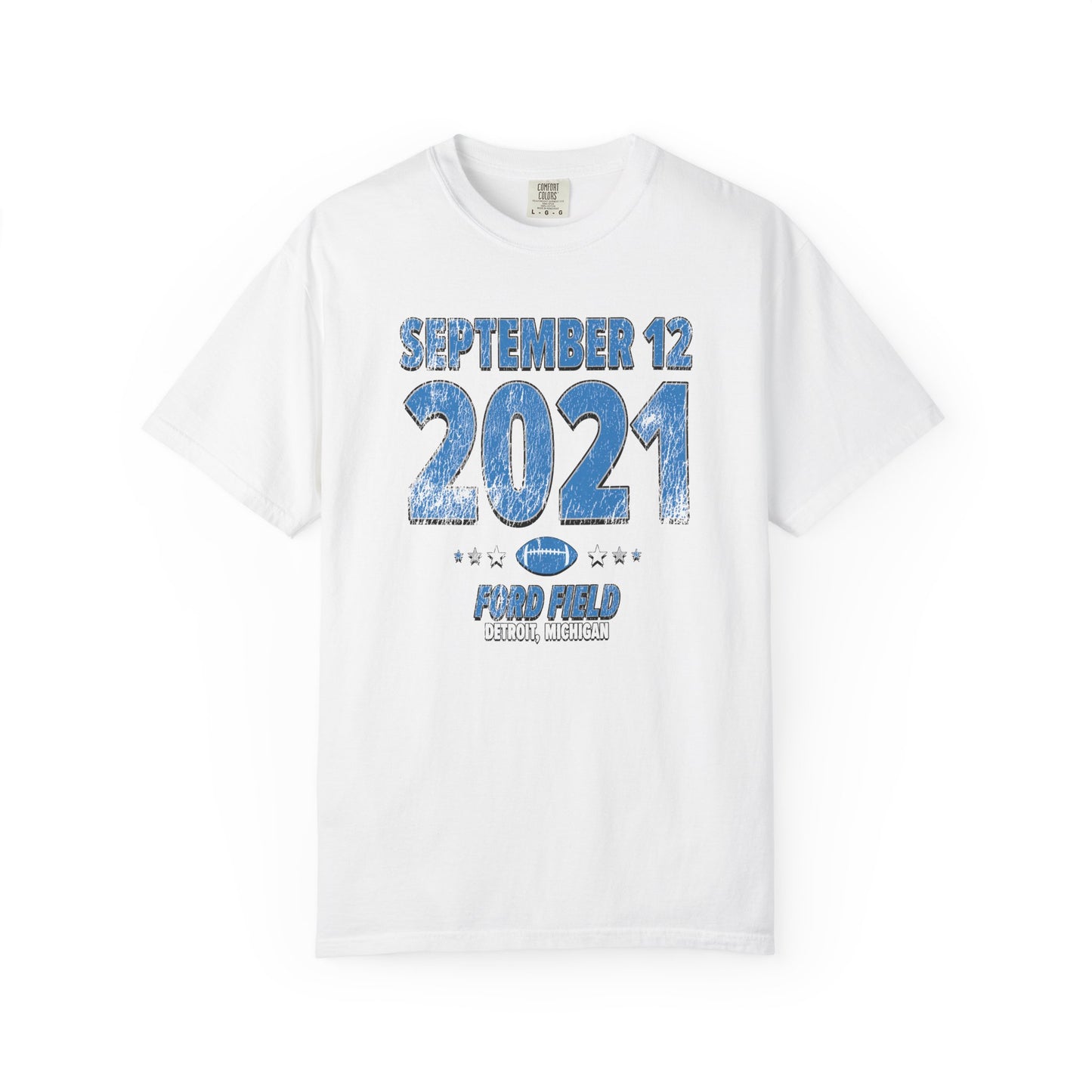 Detroit Football – September 12, 2021 – Comfort Colors (Black & White)