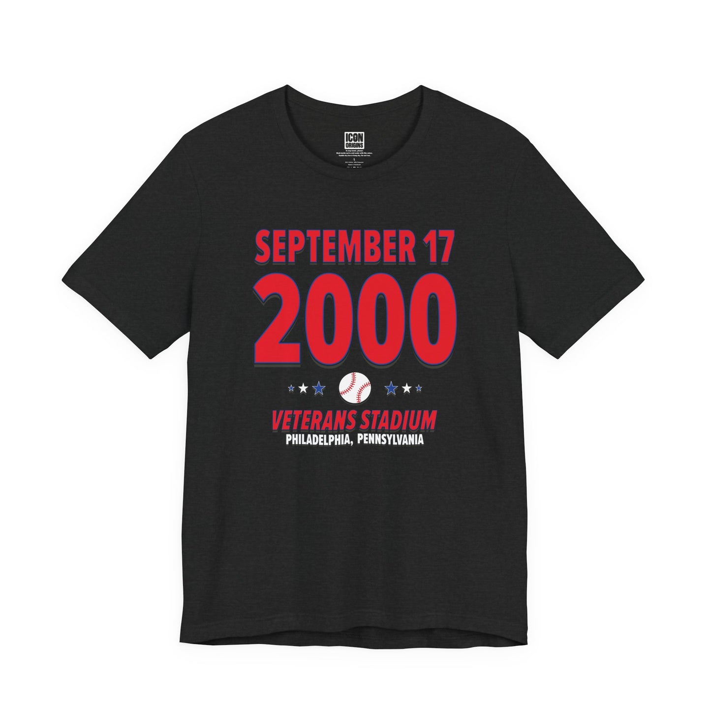 Philadelphia Baseball – September 17, 2000 – Origin Tee (Black & White)