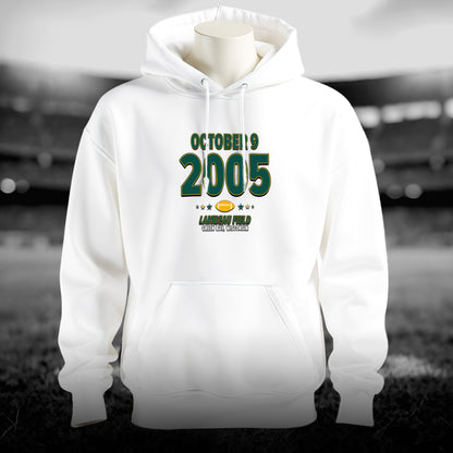 Green Bay Football – October 9, 2005 – Hoodie (Black & White)