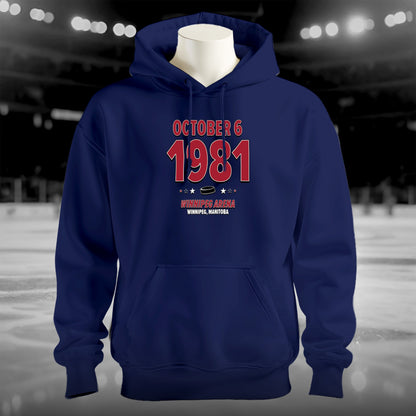 Winnipeg Hockey – October 6, 1981 – Hoodie