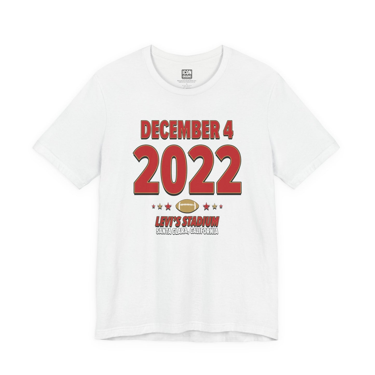 San Francisco Football – December 4, 2022 – Origin Tee (Black & White)