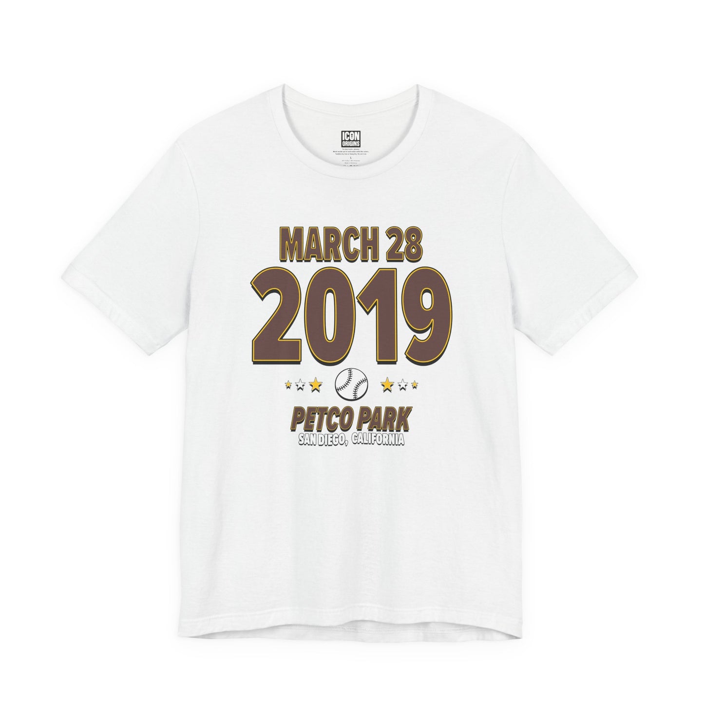 San Diego Baseball – March 28, 2019 – Origin Tee (Black & White)