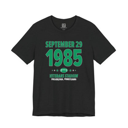 Philadelphia Football – September 29, 1985 – Origin Tee (Black & White)