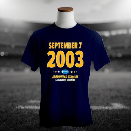 San Diego Football – September 7, 2003 – Origin Tee