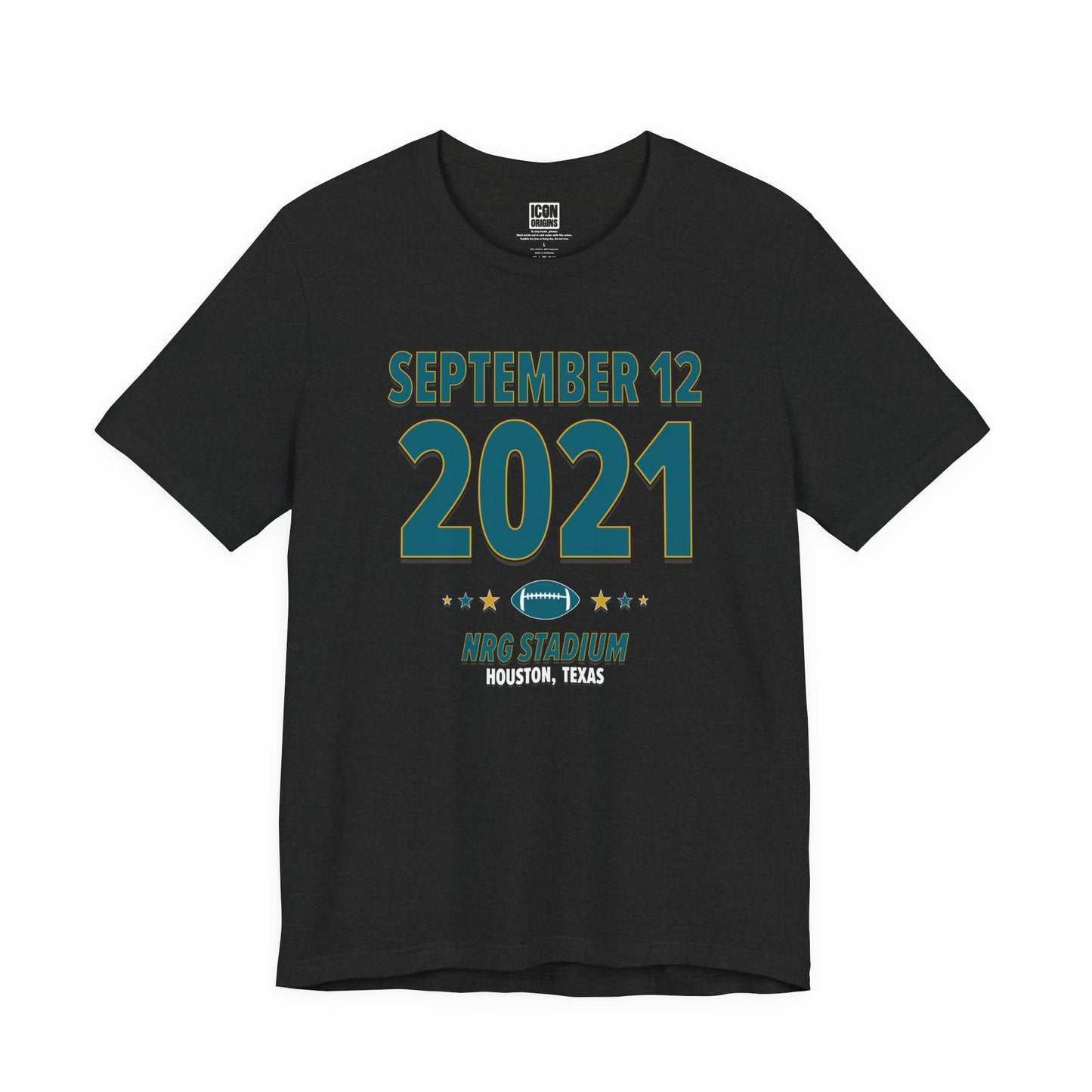 Jacksonville Football – September 12, 2021 – Origin Tee (Black & White)