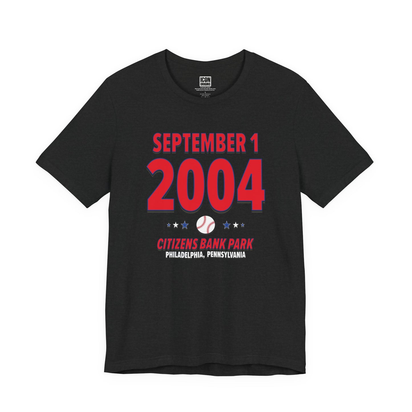 Philadelphia Baseball – September 1, 2004 – Origin Tee (Black & White)