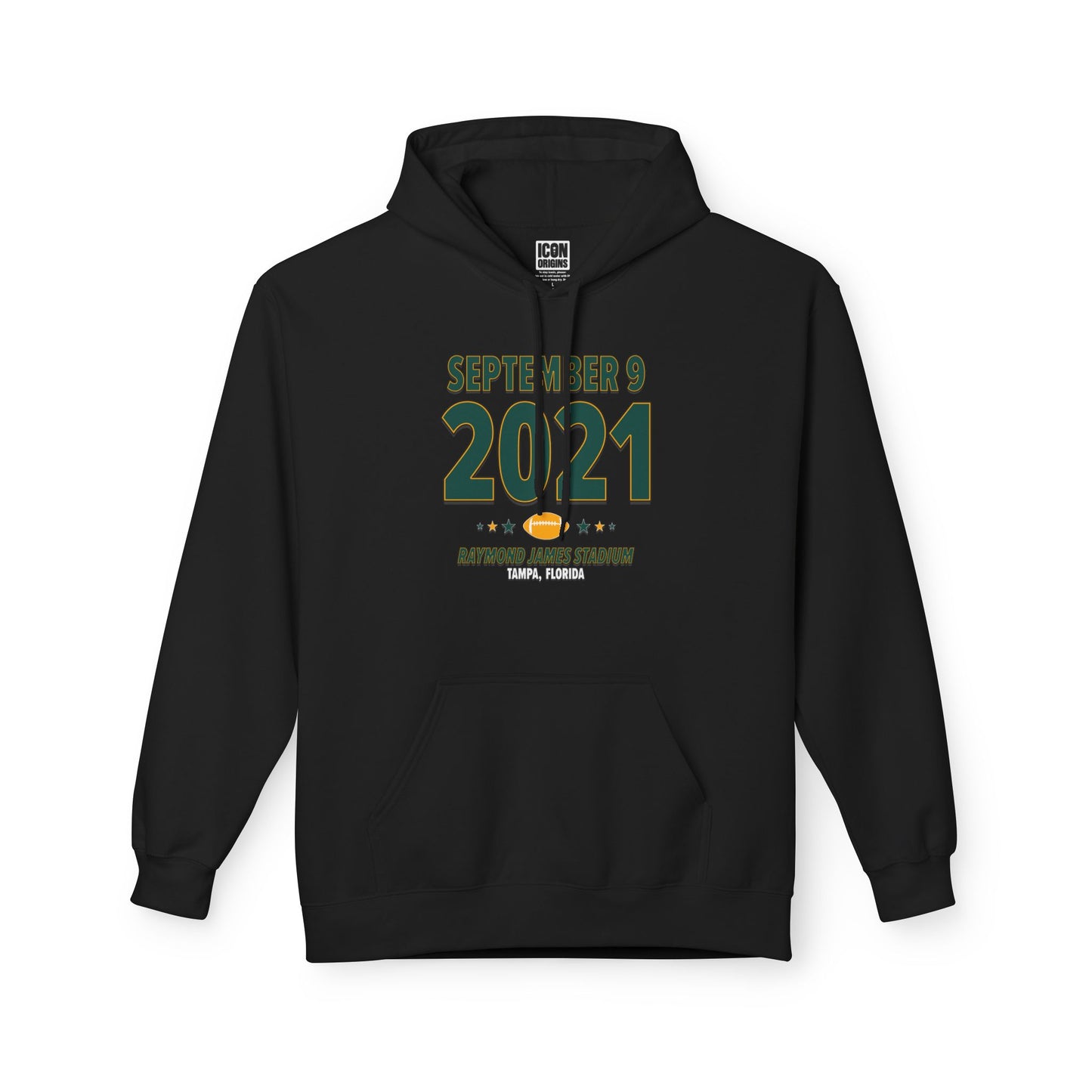 Green Bay Football – September 9, 2021 – Hoodie (Black & White)