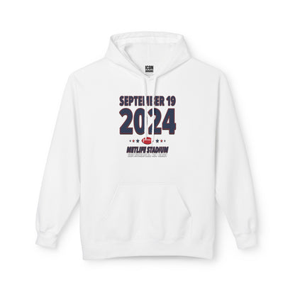 New England Football – September 19, 2024 – Hoodie (Black & White)