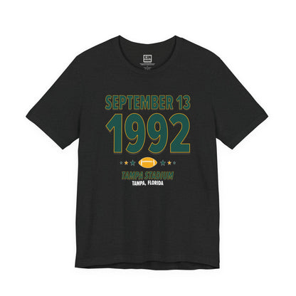 Green Bay Football – September 13, 1992 – Origin Tee (Black & White)