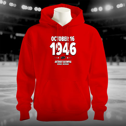 Detroit Hockey – October 16, 1946 – Hoodie