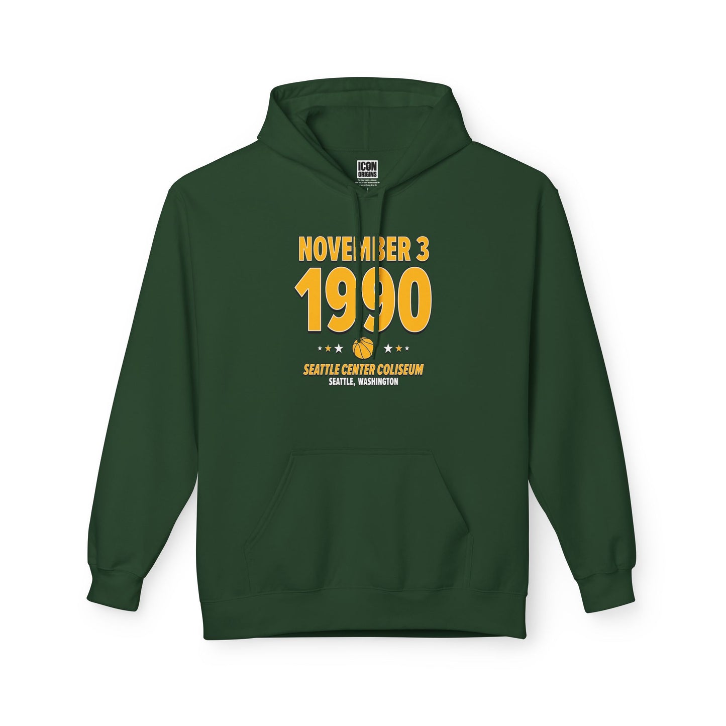 Seattle Basketball – November 3, 1990 – Hoodie