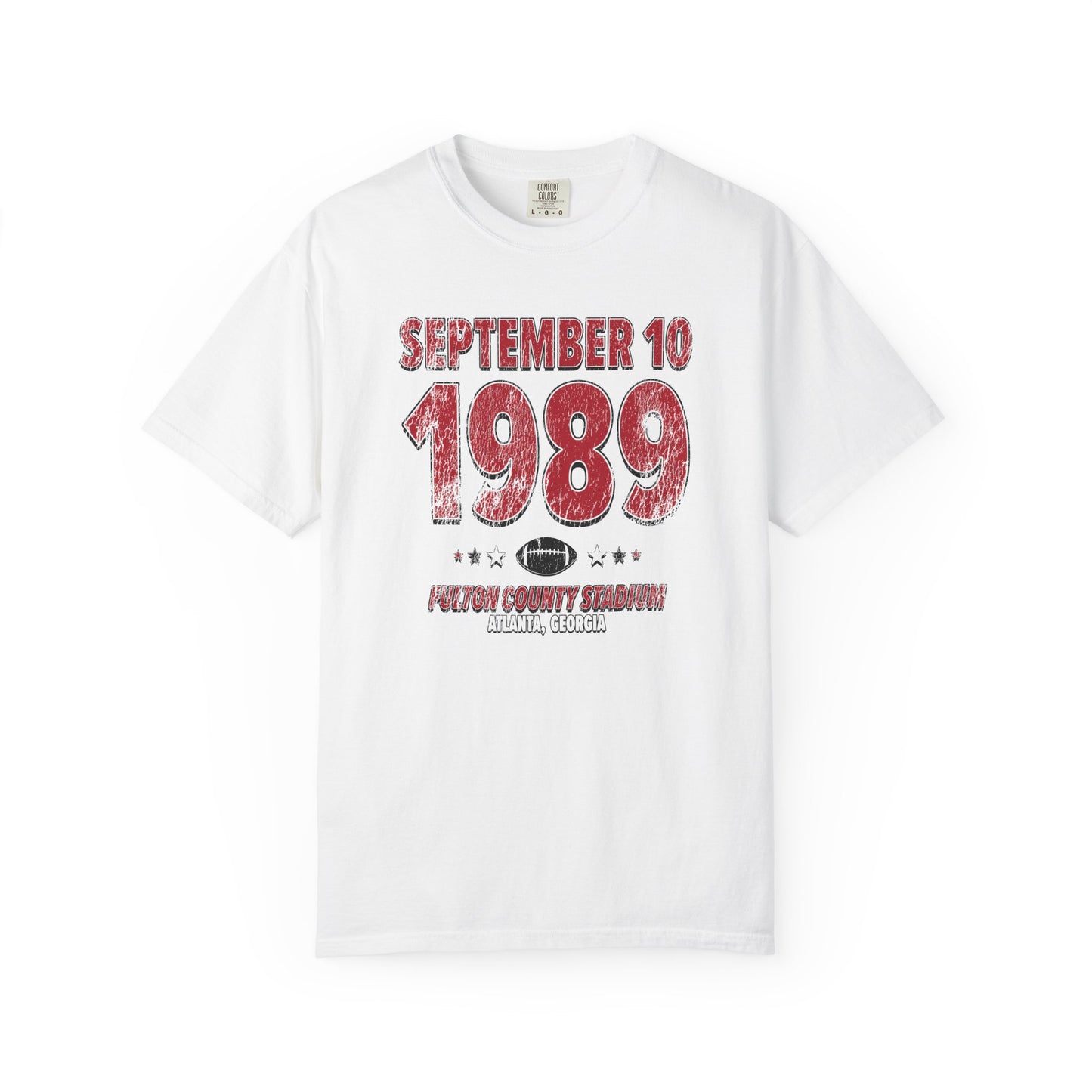 Atlanta Football – September 10, 1989 – Comfort Colors (Black & White)