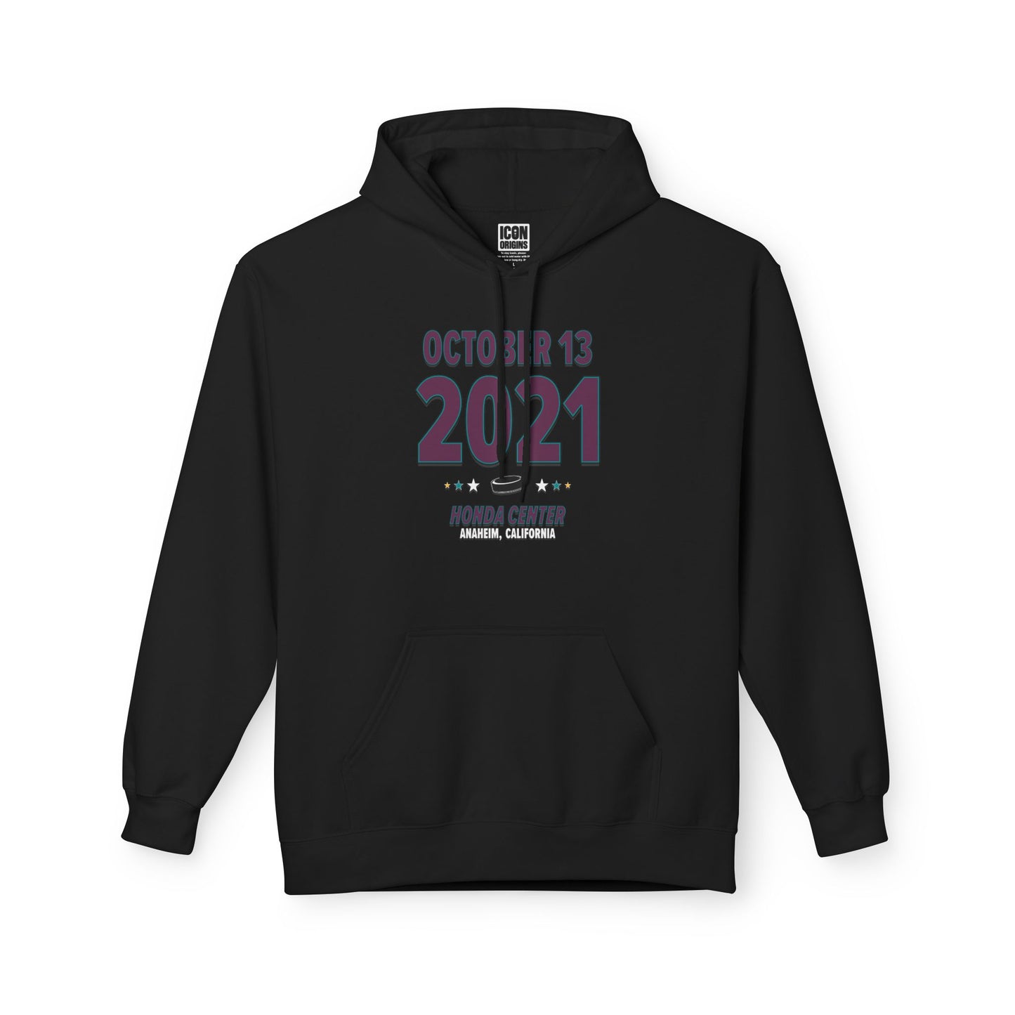Anaheim Hockey – October 13, 2021 – Hoodie (Black & White)