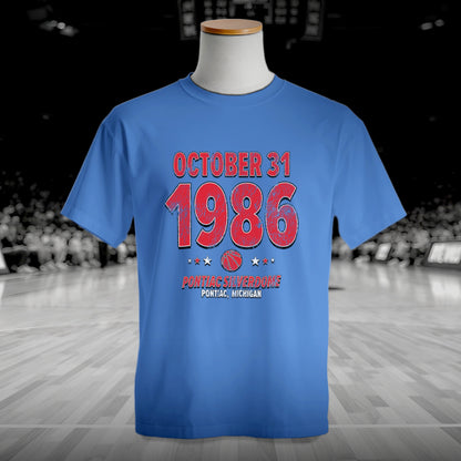 Detroit Basketball – October 31, 1986 – Comfort Colors
