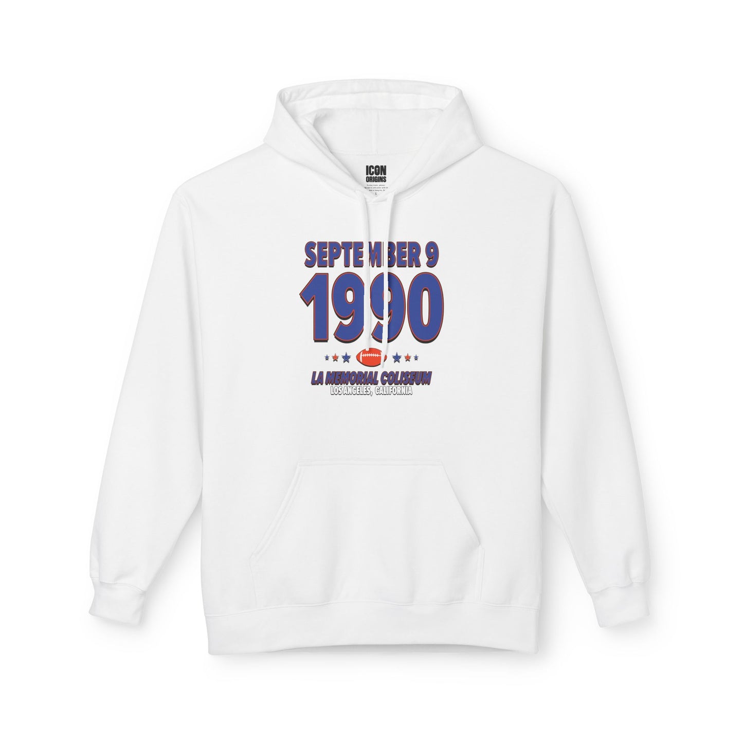 Denver Football – September 9, 1990 – Hoodie (Black & White)