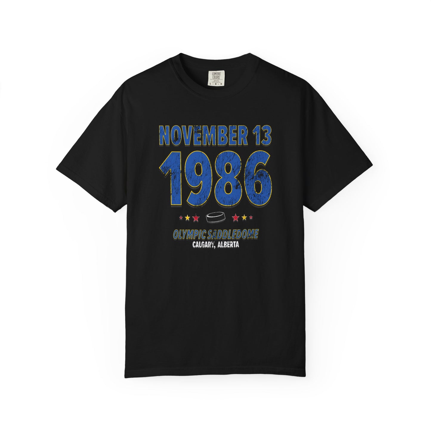 St. Louis Hockey – November 13, 1986 – Comfort Colors (Black & White)