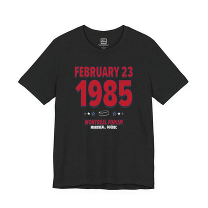Montreal Hockey – February 23, 1985 – Origin Tee (Black & White)